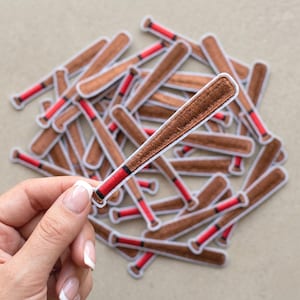 Embroidered Baseball Bat Patch Iron-On Sports Applique