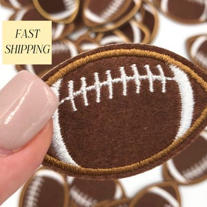 Football Patch for Jean Patches for Sport Mom Patch for Tail Gate Patch Iron On Football for DIY Project for Game Day Patch for Football Fan