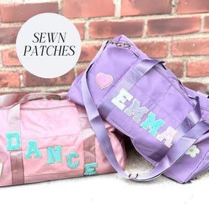 Personalisierter Duffle Bag für Mädchen Custom Dance Bag Kid Overnight Bag Girl Sport Duffel Kid Individuelle Cheer Bag Custom Patch Kid Reisetasche