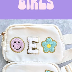 Personalized Belt Bag for Kid Custom Fanny Pack Gift Toddler Personalized Crossbody Girl Bum Bag Personalized Gift Girl Handbag Kid Purse image 10