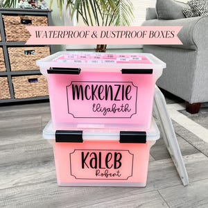 Personalized Kids File Box: Milestone Keepsake Memory Organizer
