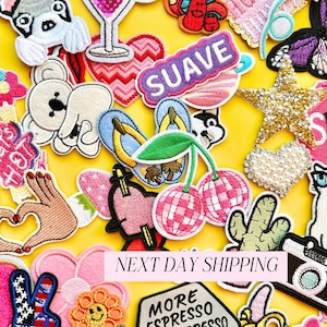 Trendy Iron On Patch Bundle Embroidered Patch Mix for Kid Craft Project Idea for Girls Birthday Party Activity Kids Bulk Patches Cute Preppy
