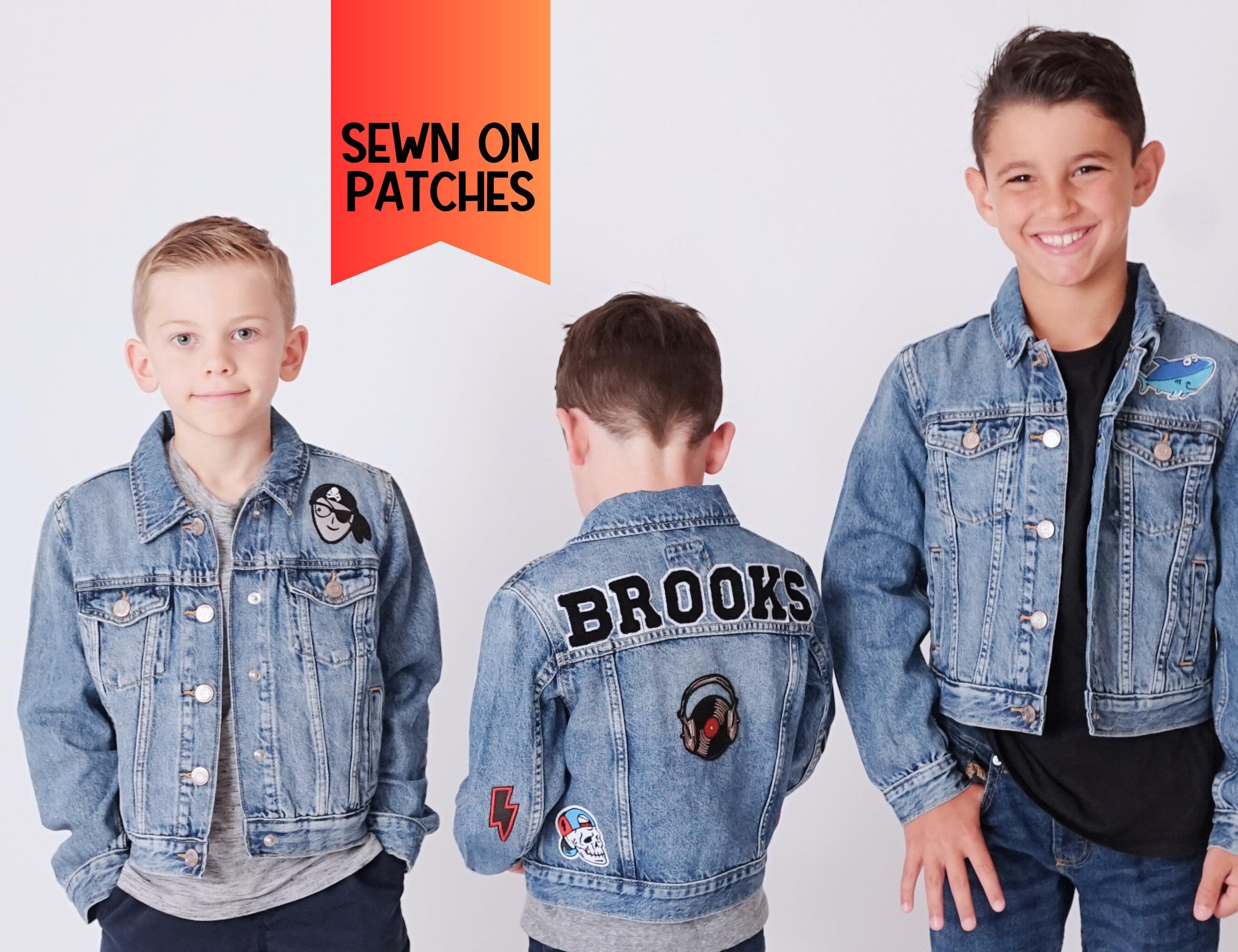 Boys Denim Jacket Etsy Canada