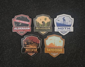 Star Wars National Park Hard Enamel Pins (Restock)