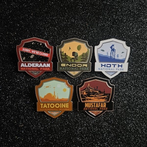 Star Wars National Park Hard Enamel Pins (Restock)