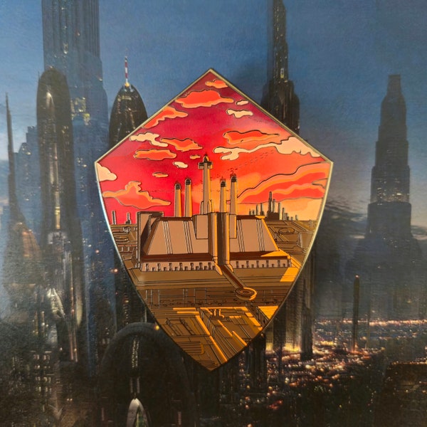 Jedi Temple Coruscant Hard Enamel Pin