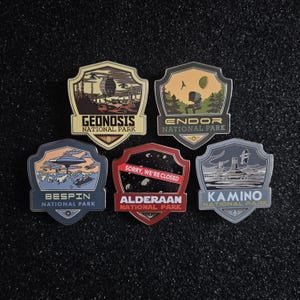 Star Wars National Park harde emaille pins (golf 2)