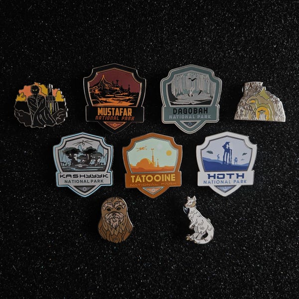 Star Wars National Park Hard Enamel Pins (Wave 1)