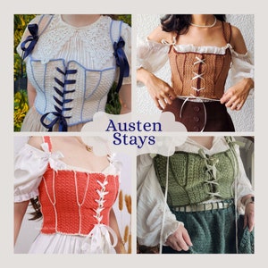 Austen Stays Pattern - Crochet Stays Corset Pattern