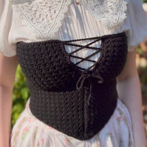 Briar Bodice Pattern - Crochet Crop Top Corset Pattern