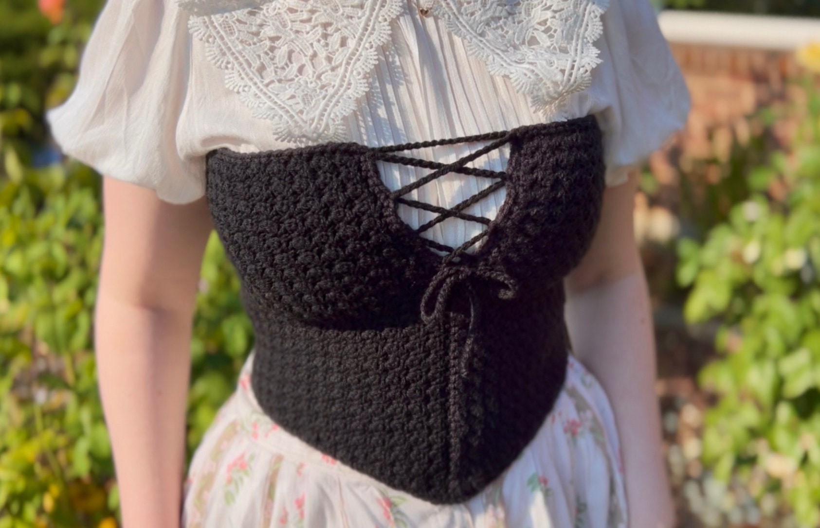 Briar Bodice Pattern Crochet Crop Top Corset Pattern 