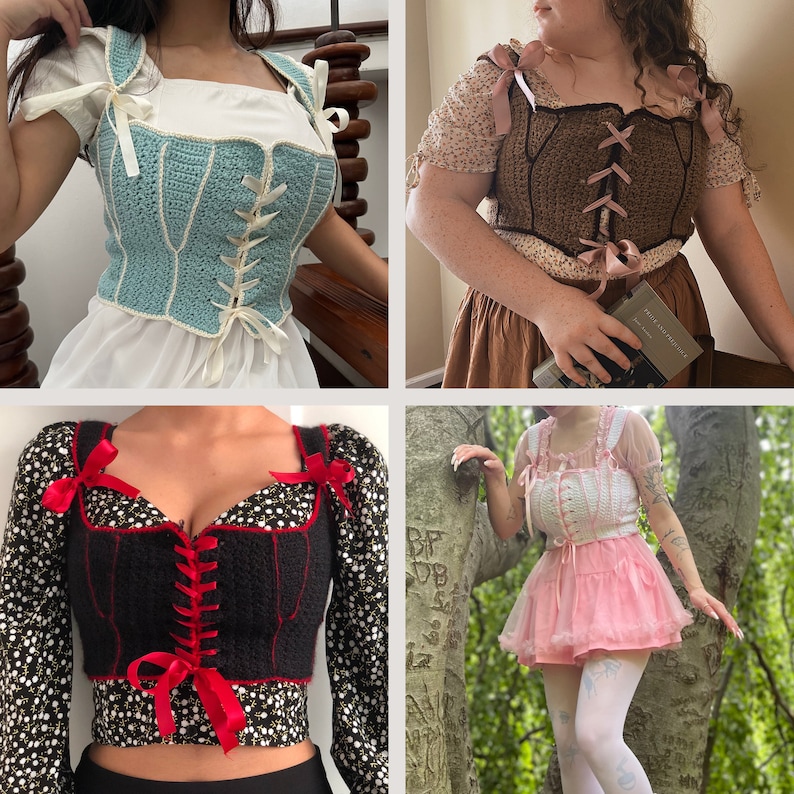 Austen Stays Pattern Crochet Stays Corset Pattern Etsy