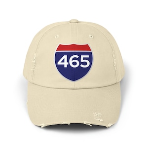 Distressed Highway 465 Ball Cap | Vintage-Inspired Indianapolis Hat