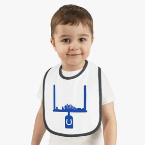 Lätzchen, Baby Colts Football Skyline Jersey Lätzchen, Sport Baby Lätzchen, Baby-Dusche-Geschenk, NFL Baby Lätzchen, Indianapolis Colts Lätzchen