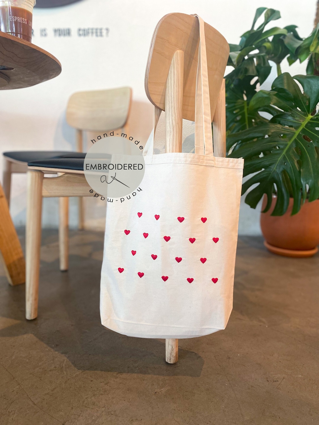CafePress Dominican Heart Tote Bag - Natural Canvas Reusable Shopping Bag - View #8