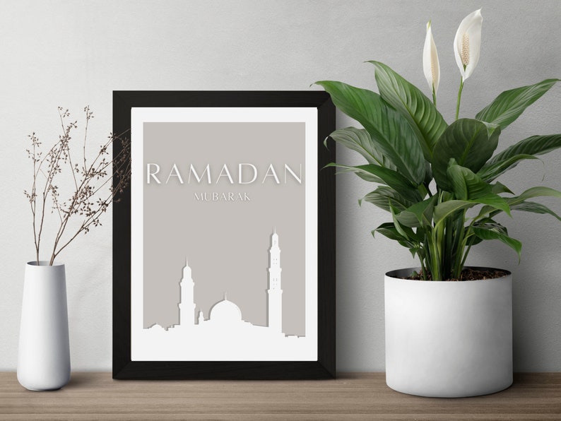 neutral ramadan decor