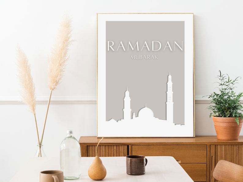 neutral ramadan decor