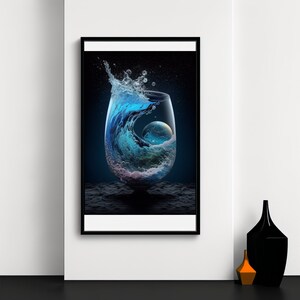 Water in Motion Digital Download, Wall art