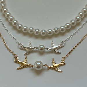Pearl Swallow Necklace