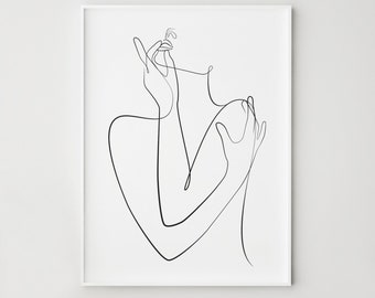 Può includere: Disegno a linea di una persona con il braccio intorno alla spalla, in stile minimalista.