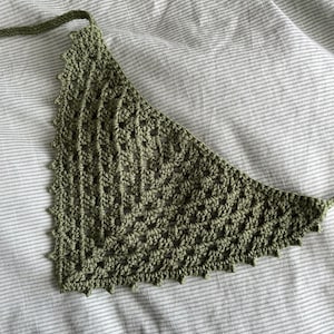 Crochet Bandana Hair Kerchief Scarf