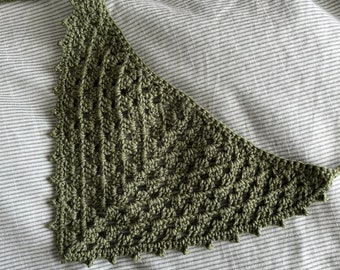 Foulard bandana au crochet