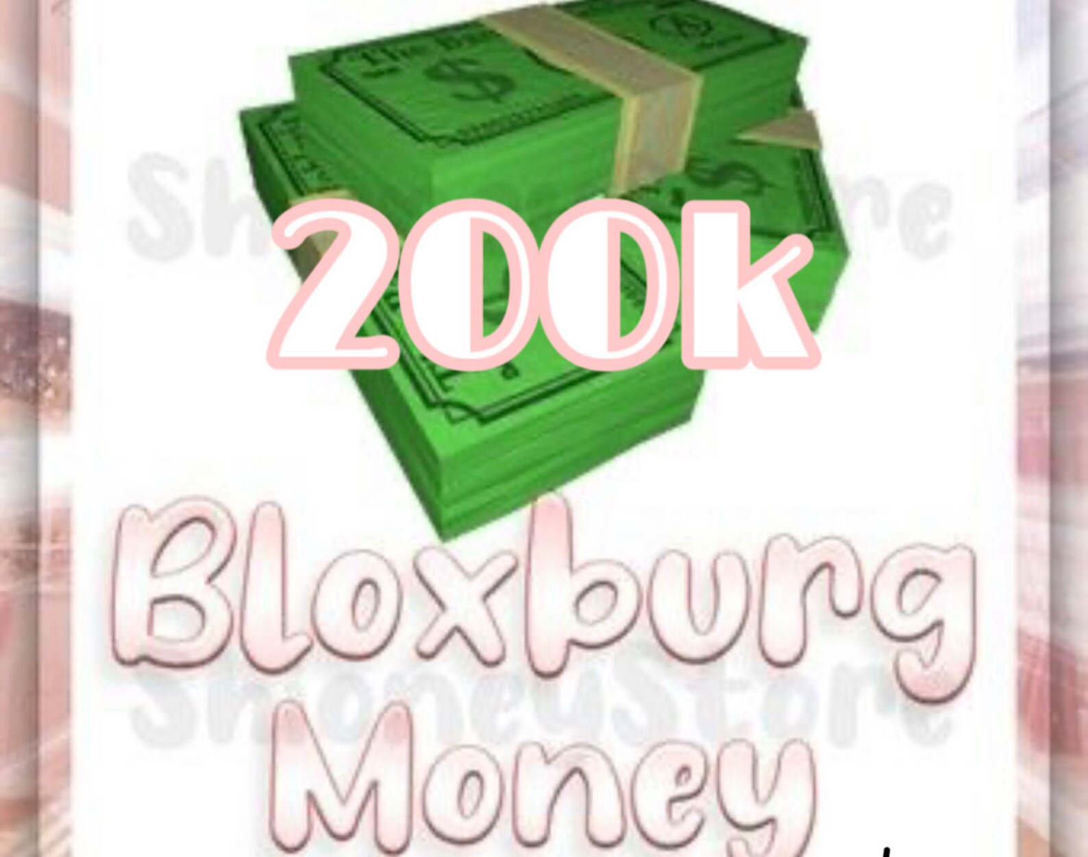 200k Bloxburg Cash Etsy