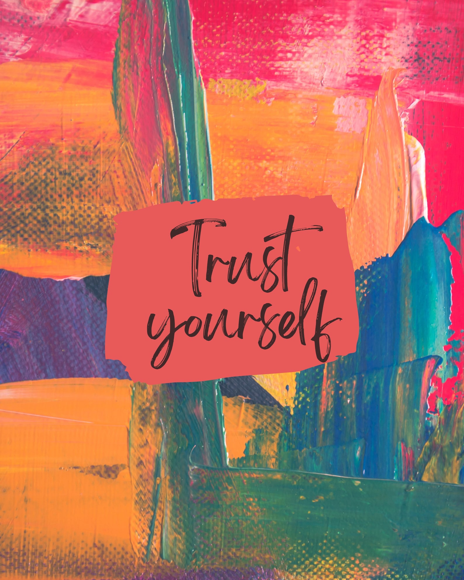 Vibrant Colors Digital Art, Motivational Wall Art, Digital Printable ...