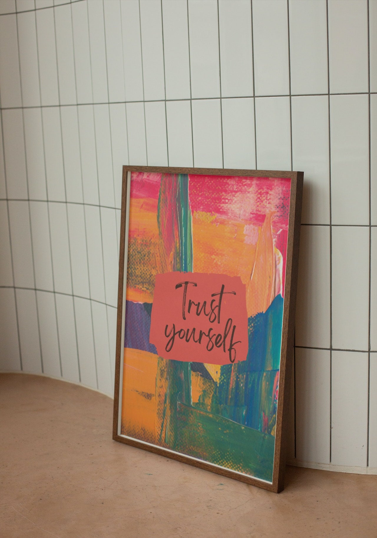 Vibrant Colors Digital Art, Motivational Wall Art, Digital Printable ...