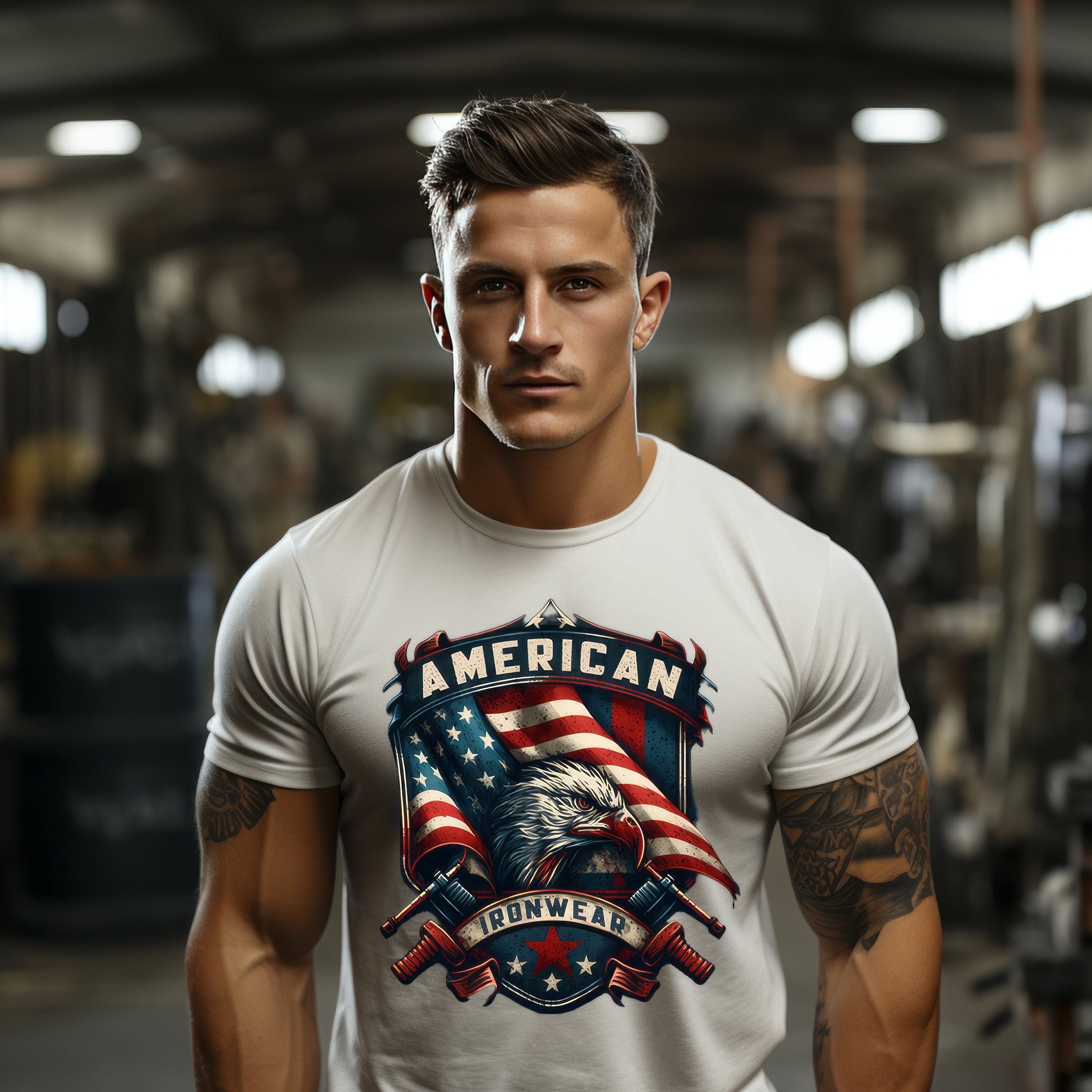 American Ironwear Logo T-shirt - Etsy