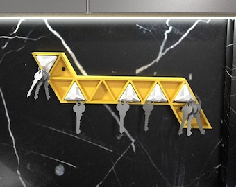 Key Holder For Wall Stl- 3D model stl - Home Decor stl - 3D Print Stl Files | 3D Print Models - Entryway organizer - Home Wall decor - Stl