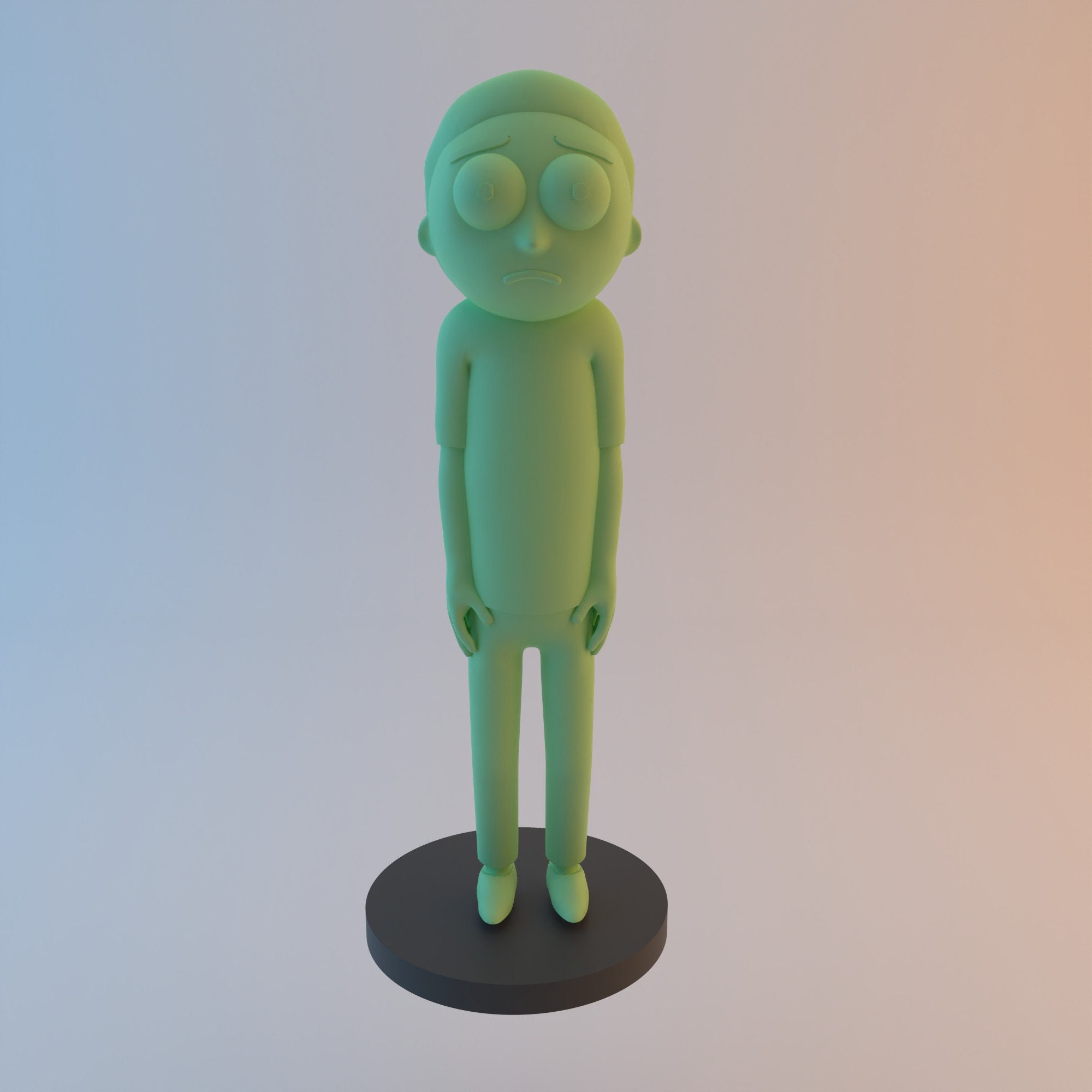Figurine en carton - Rick et Morty - Morty Smith - Hauteur 165 cm