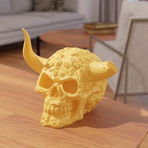 Skull Decorative STL Files for 3D Printing | 3D Home Decor | 3d printed - Digital Download - Home decoration 3D - Halloween
