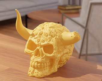 Calavera Archivos STL Decorativos para Impresión 3D / Decoración Hogar 3D / Impreso 3d - Descarga Digital - Decoración Hogar 3D - Halloween