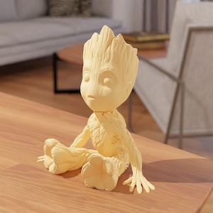 ベビーグルート キャンドルホルダー 3D プリント STL ファイル 3D プリンター用 テーブルデコレーション 3D プリント | ガーディアンズ オブ ギャラクシー ホームデコレーション - ホームデコレーション