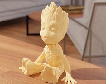 Baby Groot Candle holder 3D Print STL File For 3D Printers  TABLE DECORATION 3d printed | Guardians of The Galaxy Home decor-Home decoration