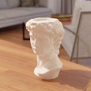 ミケランジェロのダビデ像キャンドルホルダー 3D プリント STL ファイル 3D プリンター用 | テーブル装飾 - ホームデコレーション | ホームデコレーション stl - モダンデコレーション