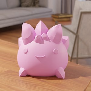 Slime Rancher Largos - Pink Rock, Pink Tabby, Rock Tabby, Pink Phosphor Figurka do gry - plik Stl - Cartoon 3D Cute model - Prezent dla dziecka plik Stl