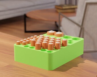 Battery Holderer Organizer For AAA and AA Batteries Mini Container STL File -3D Print for Office -Stackable - Office decor - Mini Container