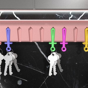 Key Holder For Wall Stl- 3D model stl - Home Decor stl - 3D Print Stl Files | 3D Print Models - Entryway organizer - Home Wall decor - Stl
