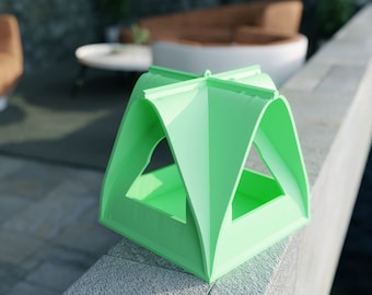 Birdhouse STL Files, Birdhouse 3D Print Files, Bungalow 3D Print Files, 3D House, Birdhouse STL Files 3D Printed Bird House Bird Feeder