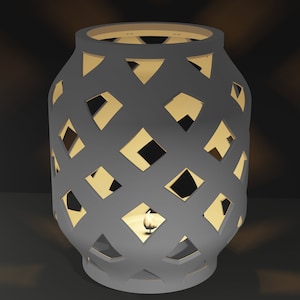 Candle holder 3D Print STL File For 3D Printers | TABLE DECORATION 3d printed- Home decor - Home decoration