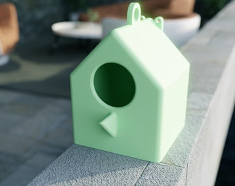 Birdhouse STL Files, Birdhouse 3D Print Files, Bungalow 3D Print Files, 3D House, Birdhouse STL Files 3D Printed Bird House Bird Feeder