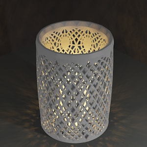 Cylindre Candle holder 3D Print STL File For 3D Printers | TABLE DECORATION - Home Decoration | Home Decor stl - Modern decor - minimalist