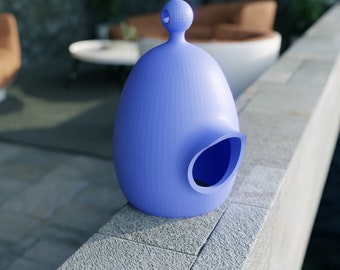 Birdhouse STL Files, Birdhouse 3D Print Files, Bungalow 3D Print Files, 3D House, Birdhouse STL Files 3D Printed Bird House Bird Feeder