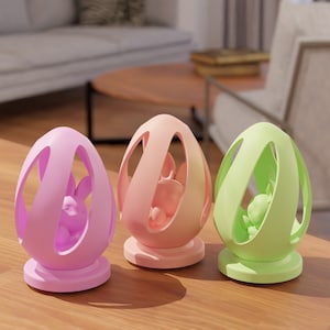 Easter Egg Wıth Rabbıt 3D print stl files Decorative STL Files for 3D Printing | 3D Home Decor | 3d printed -Digital Download - 3D model STL