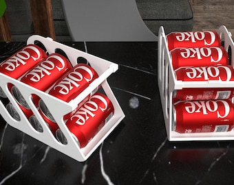 Dispensador de latas para stl de 12 oz - Soporte organizador de caja de cerveza de coque de jugo - Descargar digital -Dispensador de latas de cerveza soda pop Soporte de cerveza para refrigerador