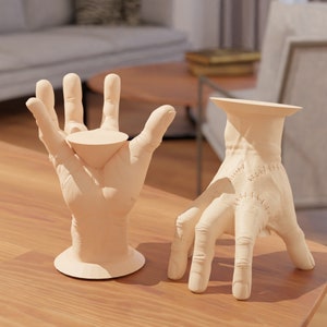 ハンドシングウェンズデーキャンドルホルダー装飾STLファイル3Dプリント用 | 3Dホームデコレーション | 3Dプリント - デジタルダウンロード - ホームデコレーション3D