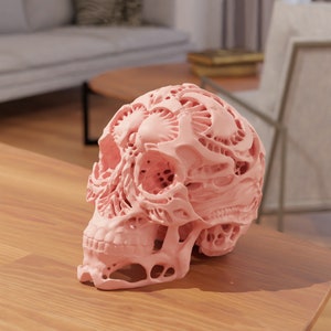 Skull Decorative STL Files for 3D Printing | 3D Home Decor | 3d printed - Digital Download - Home decoration 3D - Halloween - Modern decor