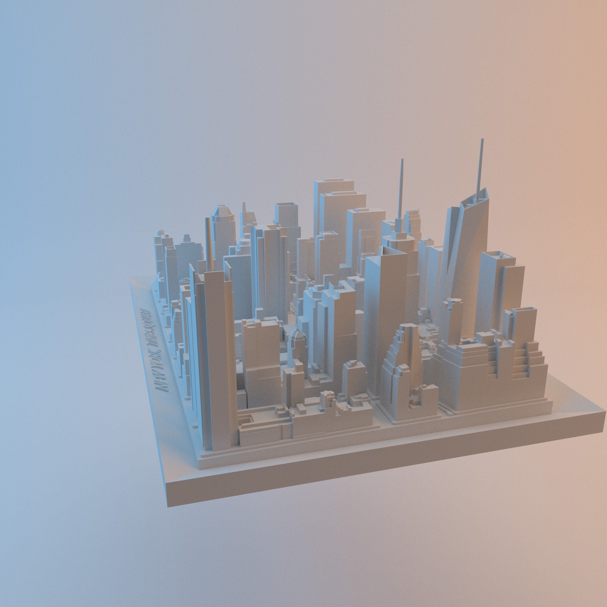 美品！タイムズスクエア　立体絵 New York Times Square Wall Decor 3D PICTURE MODEL -wall Art